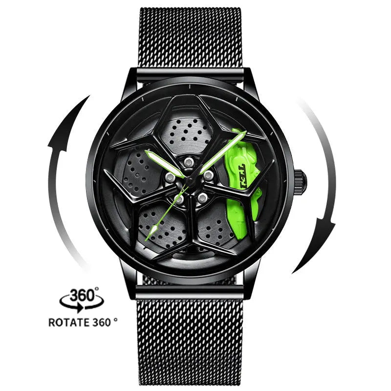 Relógio Luxury Car Wheel Design eprolo