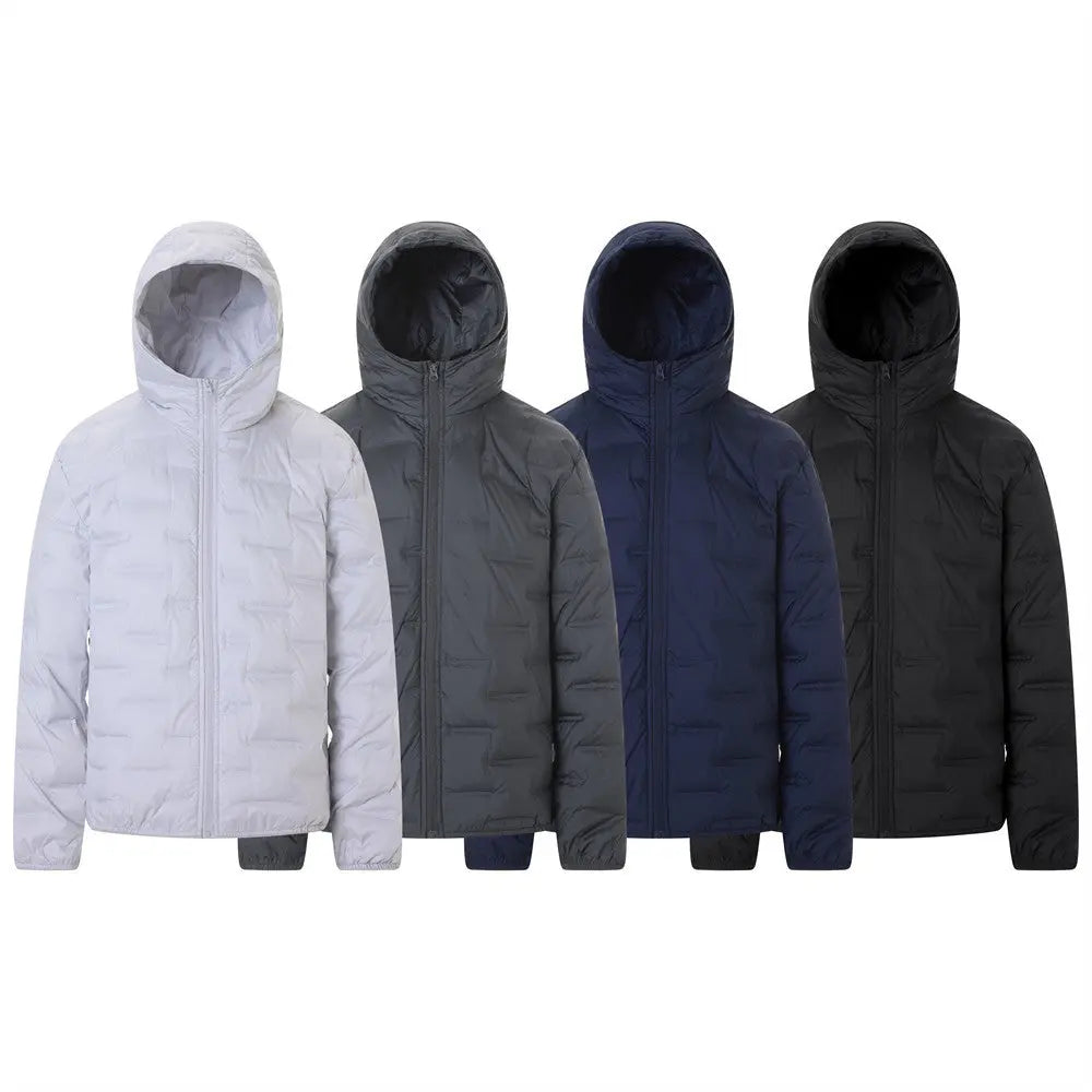 Casaco Parka com Capuz e Gola Alta eprolo