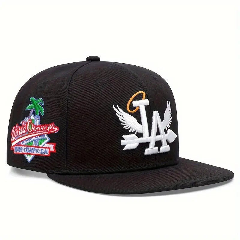 Hip hop hat flat top baseball hat men's flat hat coconut tree flat edge hat eprolo