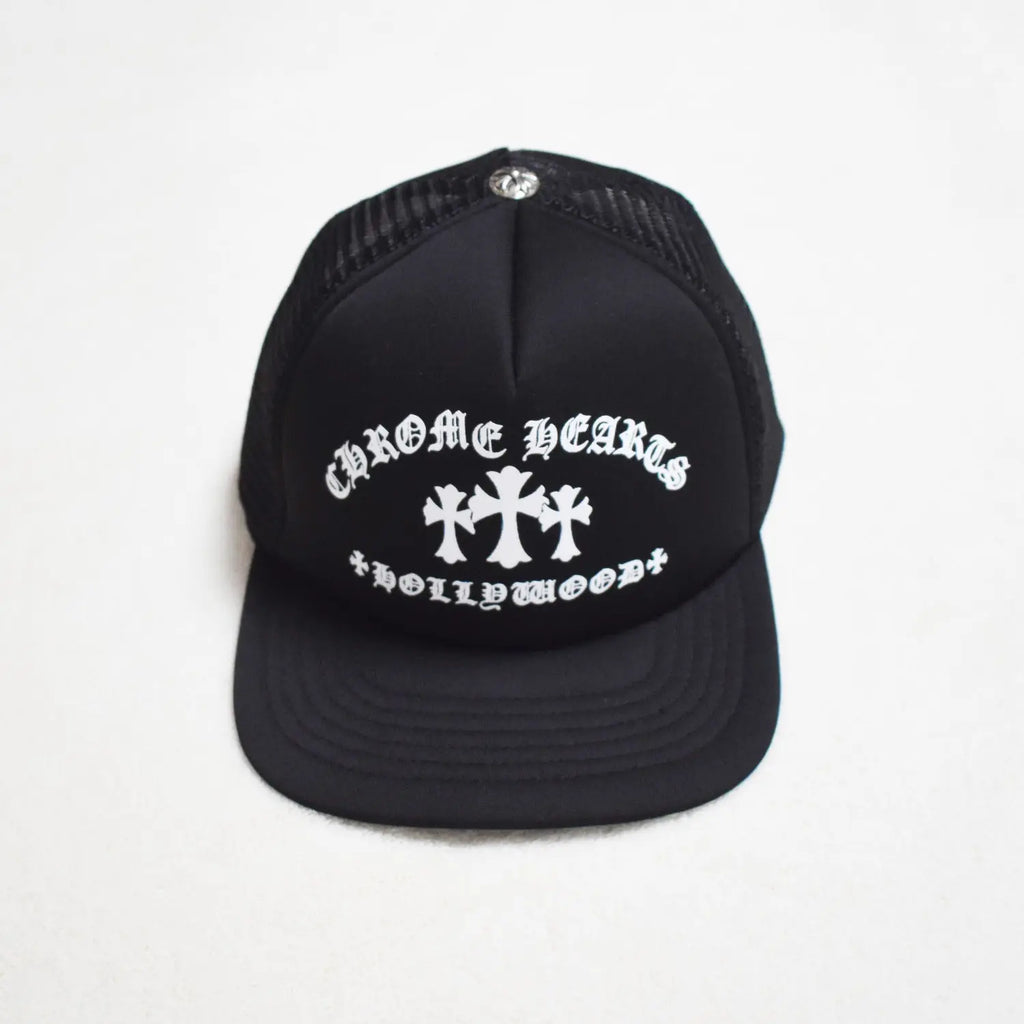 Hollywood Fashion Brand CHROME  S Heart Cross Badge Wide Brim Sun Hat for Men and Women eprolo