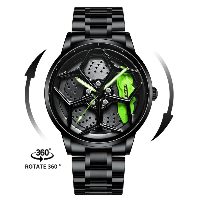 Relógio Luxury Car Wheel Design eprolo