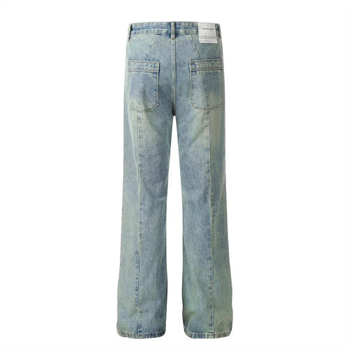 Make vintage washed denim pants for casual wear eprolo