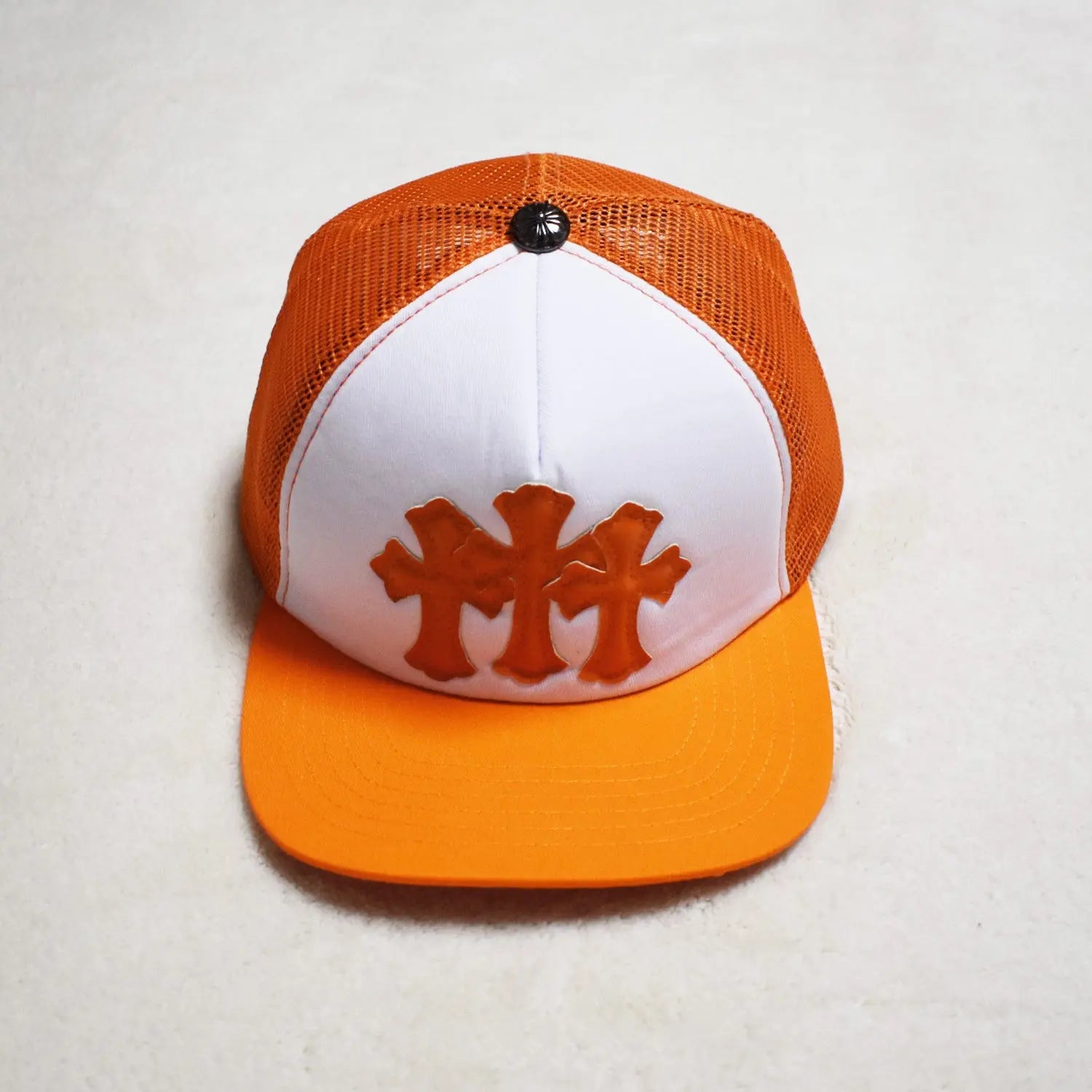 Hollywood Fashion Brand CHROME  S Heart Cross Badge Wide Brim Sun Hat for Men and Women eprolo