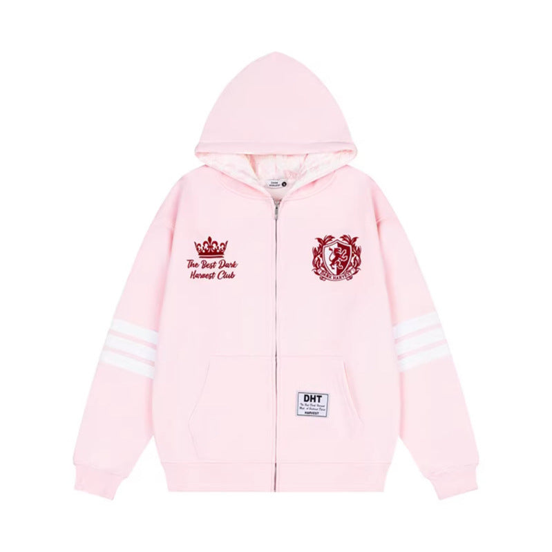 Sweatshirt com Capuz e Bordado