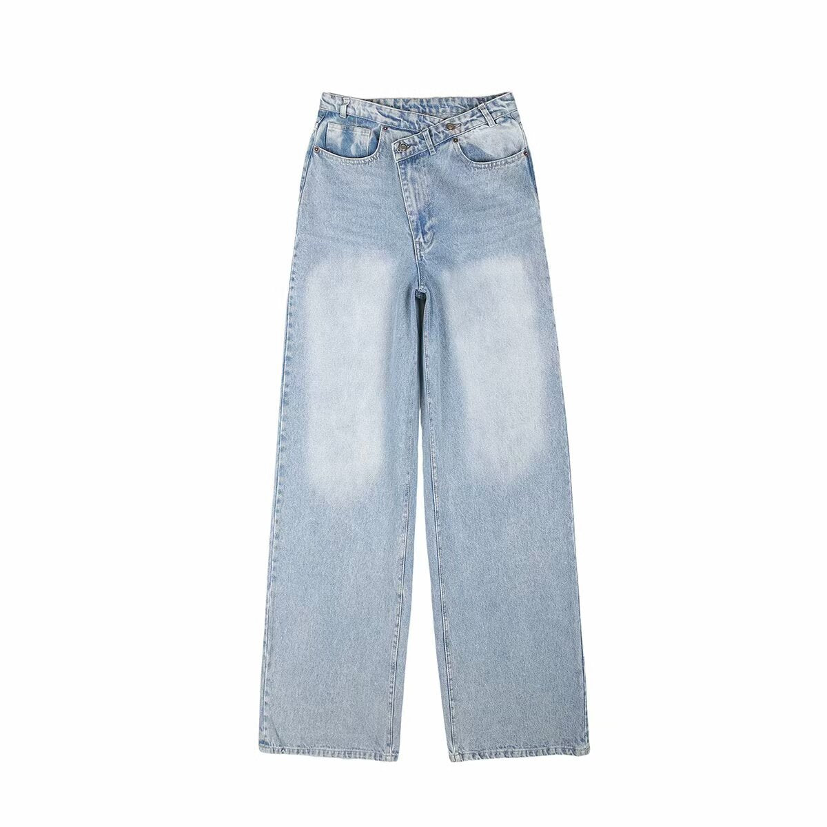Calças Jeans Cintura Dupla
