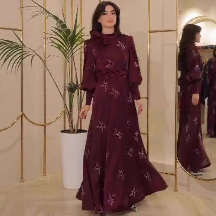Vintage Long Sleeve Maxi Dress Fashion Sweet New Style Autumn Comfortable eprolo
