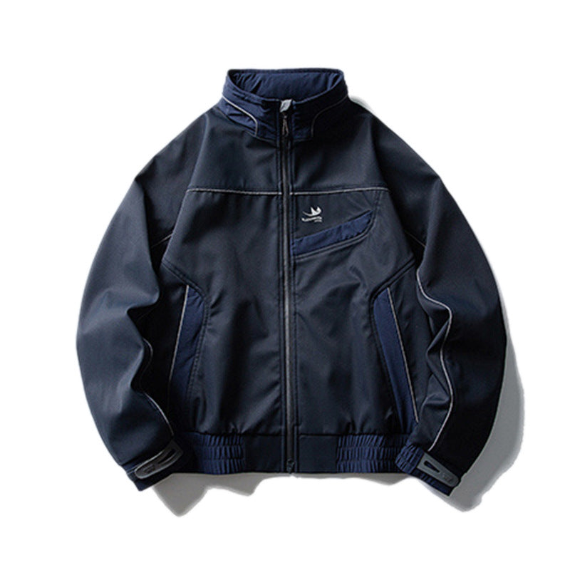 Casaco com Capuz Amovível e Gola Alta