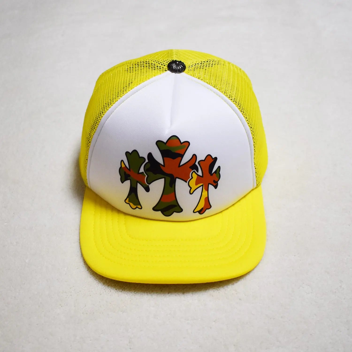 Hollywood Fashion Brand CHROME  S Heart Cross Badge Wide Brim Sun Hat for Men and Women eprolo