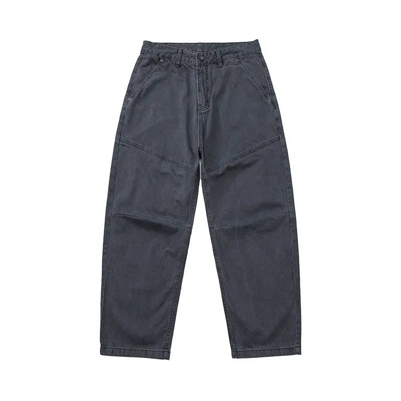 Patchwork Wide-Leg Pants Unisex Loose Straight Casual Cargo Pants eprolo