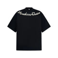 Nail bead letter pure cotton short sleeved shirt eprolo