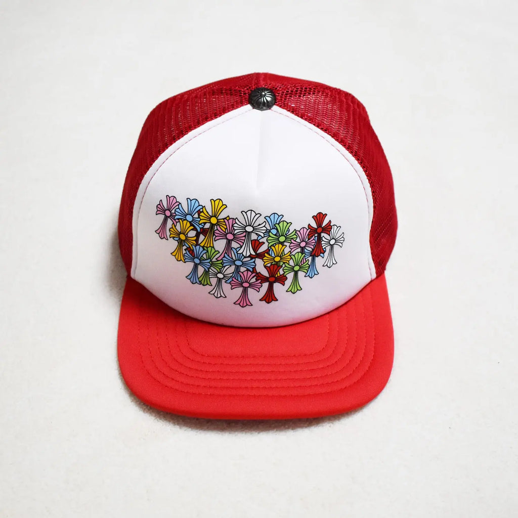 Hollywood Fashion Brand CHROME  S Heart Cross Badge Wide Brim Sun Hat for Men and Women eprolo