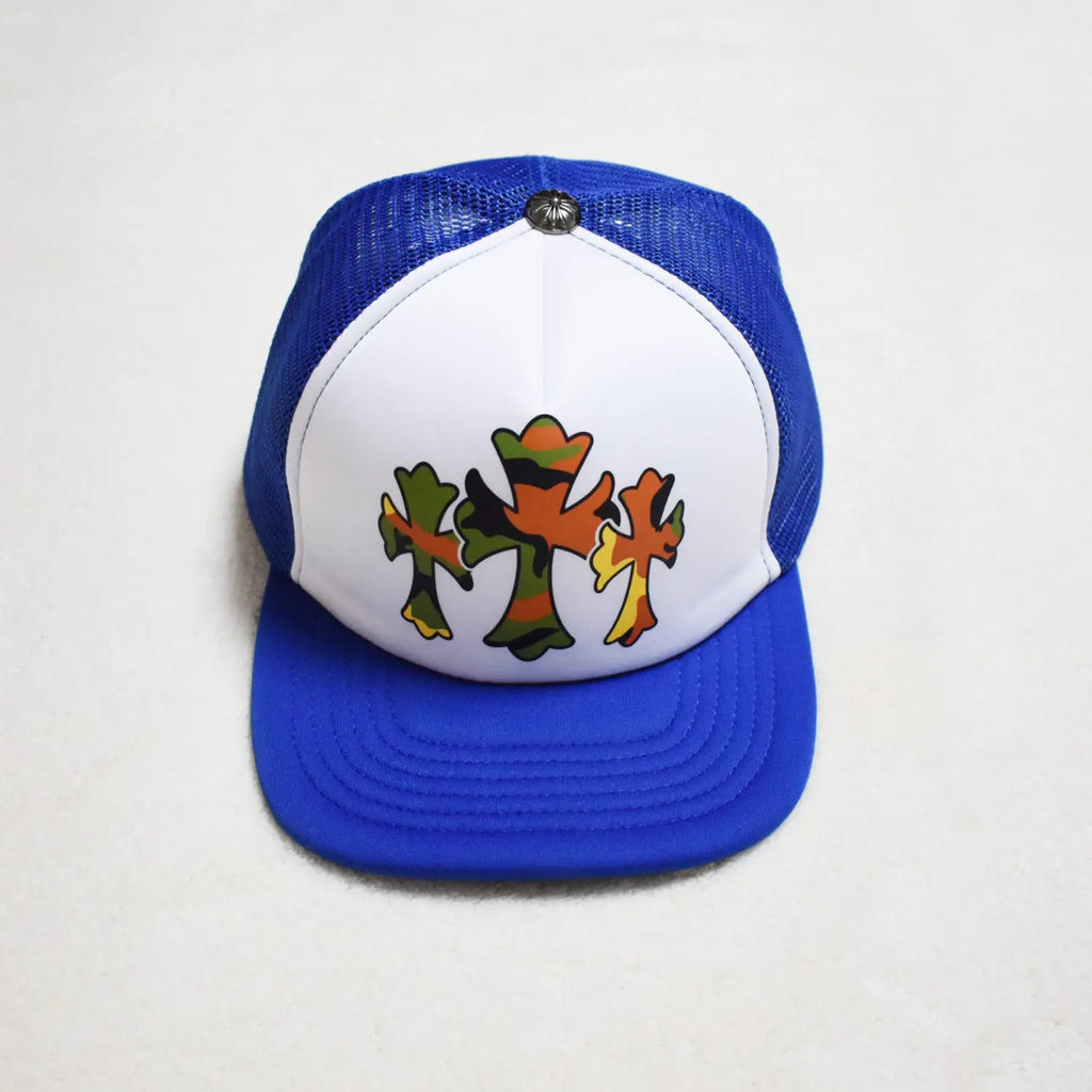 Hollywood Fashion Brand CHROME  S Heart Cross Badge Wide Brim Sun Hat for Men and Women eprolo