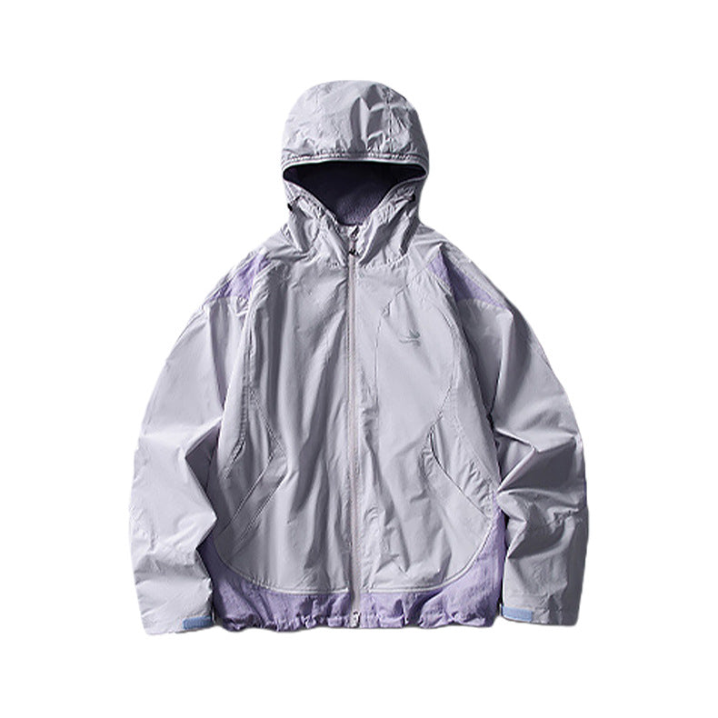 Velvet hooded jacket