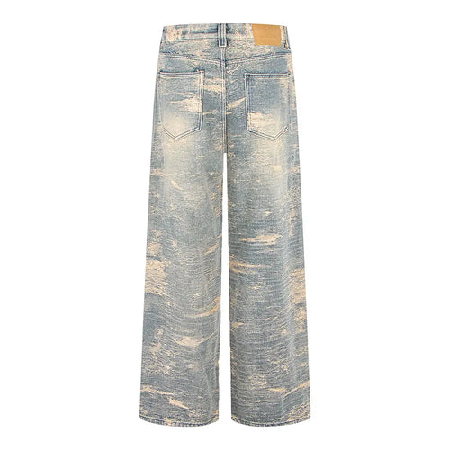 Calças Jeans Largas Desgastadas eprolo