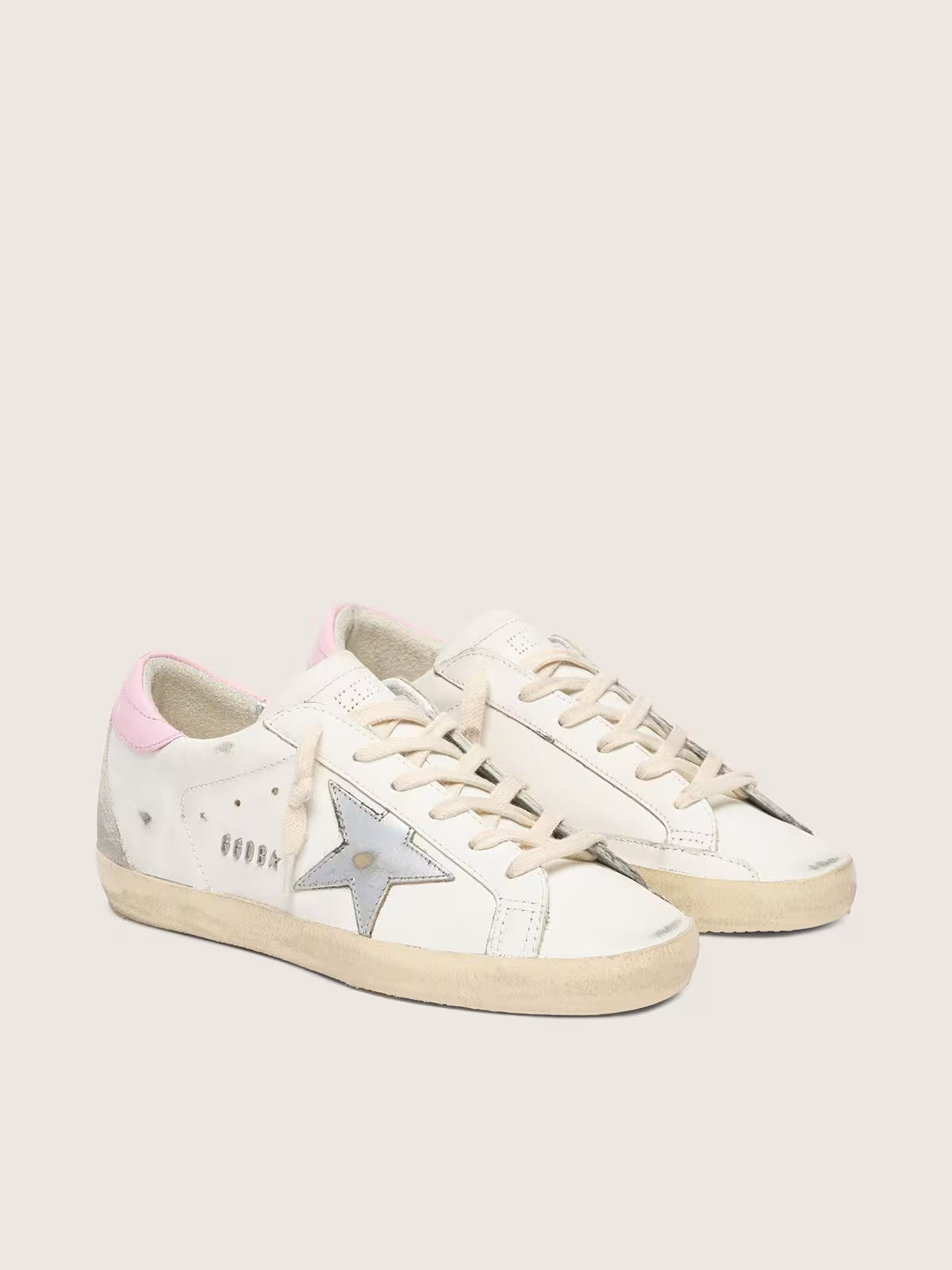 Golden Goose star-patch leather low-top sneakers