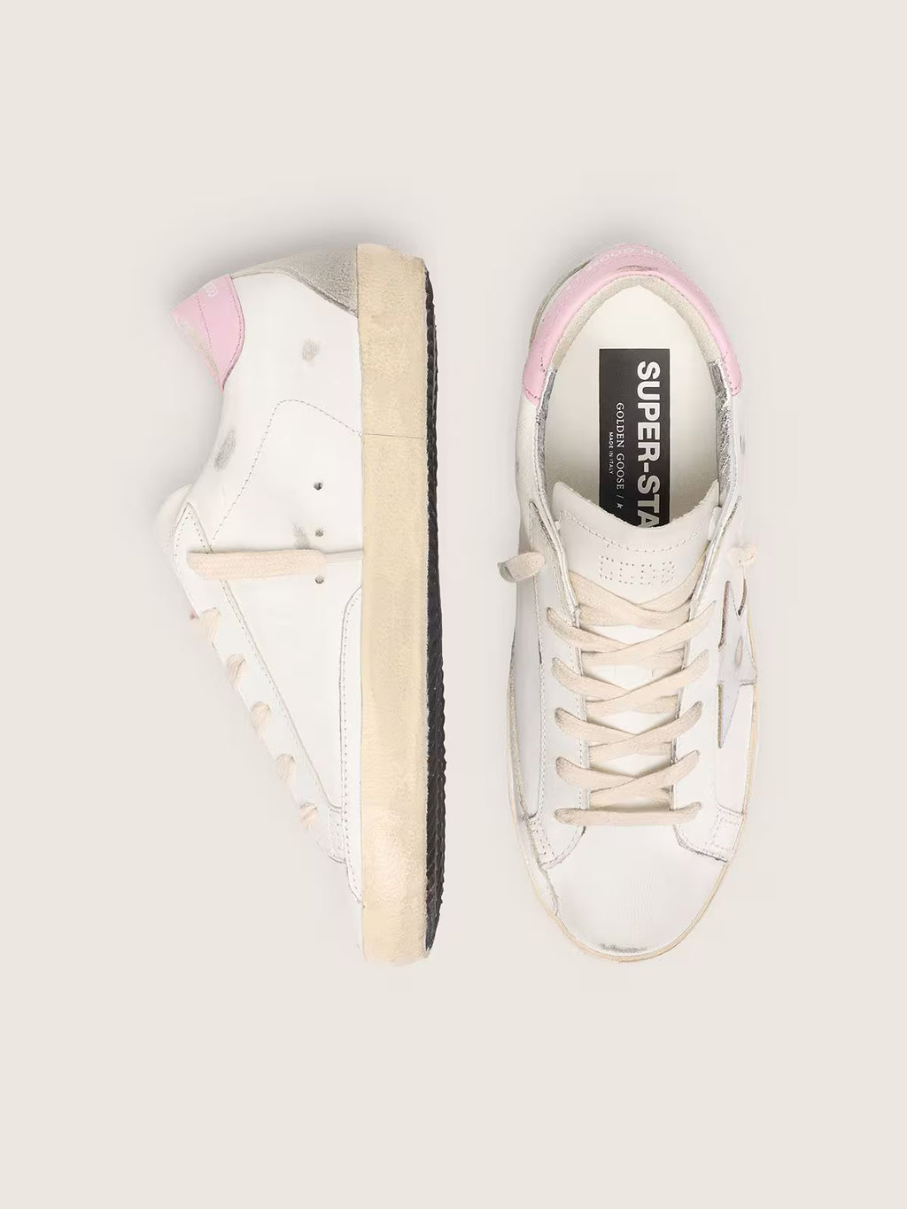 Golden Goose star-patch leather low-top sneakers
