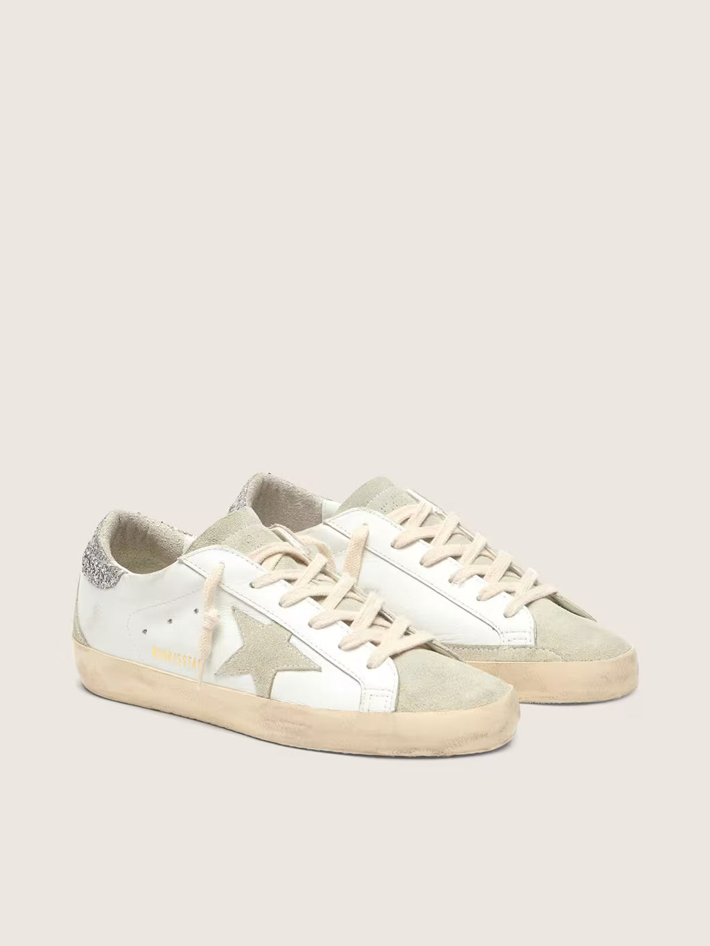 Golden Goose Wmns Superstar 'White Ice Silver Glitter'