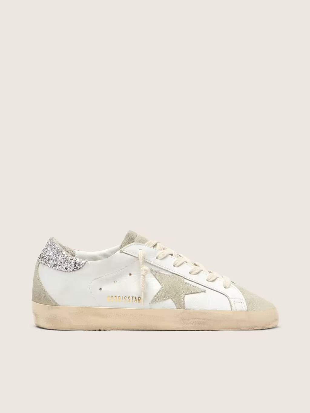 Golden Goose Wmns Superstar 'White Ice Silver Glitter'