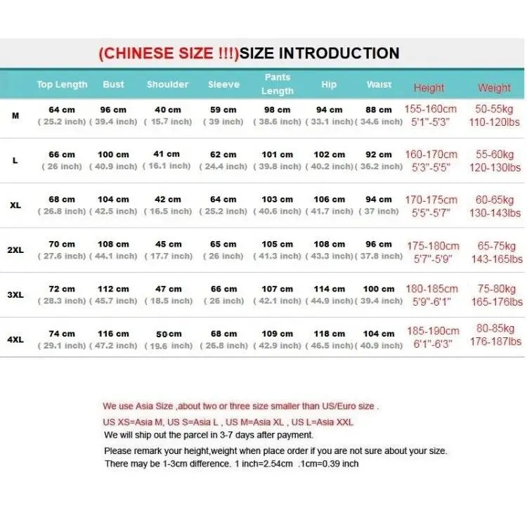 Sets Tracksuit Men Autumn