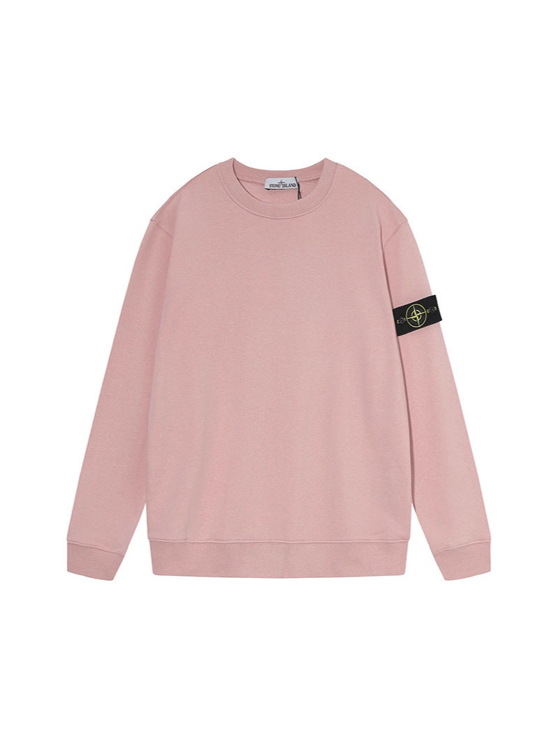 Stone Island Junior Compass Patch Crewneck Jumper