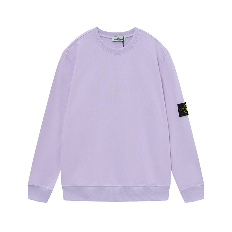 Stone Island Junior Compass Patch Crewneck Jumper