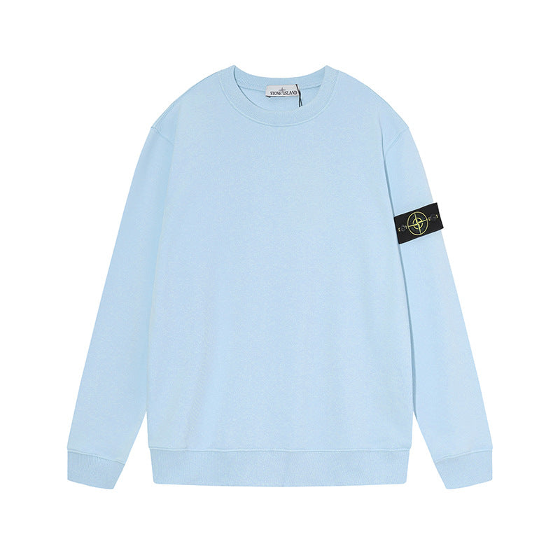 Stone Island Junior Compass Patch Crewneck Jumper