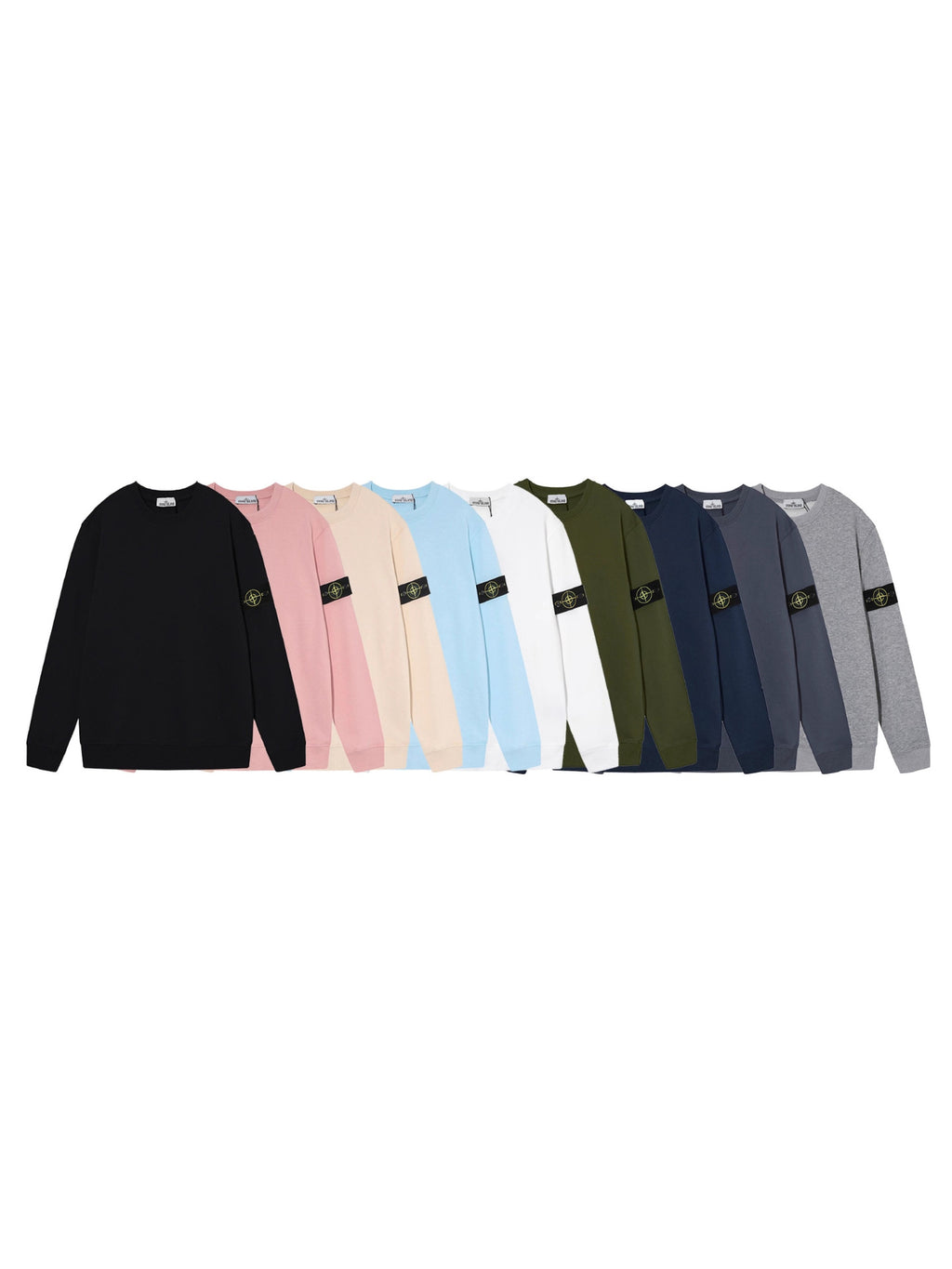 Stone Island Junior Compass Patch Crewneck Jumper