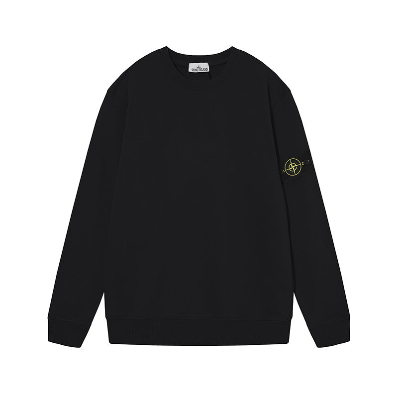 Stone Island Junior Compass Patch Crewneck Jumper