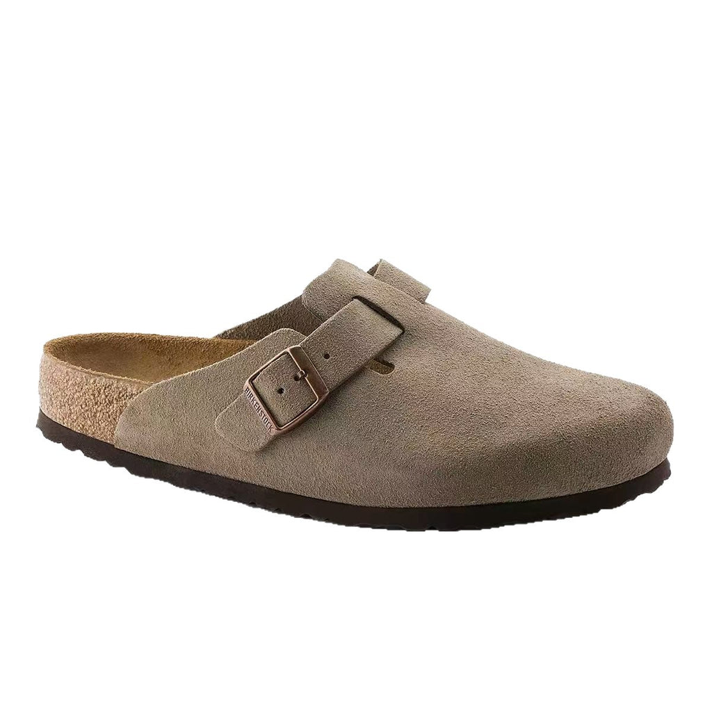 Genuine Leather Birkenstock Shoes 2026 New Model Sandals Thick-Soled Half-Slipper Cork Birkenstock Clogs for Couples Men and Women Outdoor Wear Wholesale