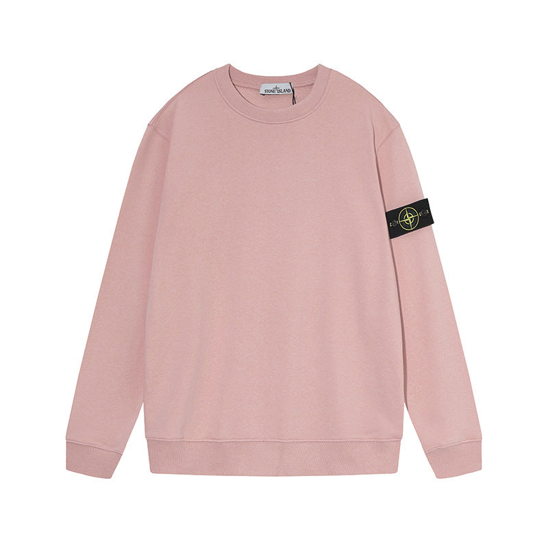 Stone Island Junior Compass Patch Crewneck Jumper