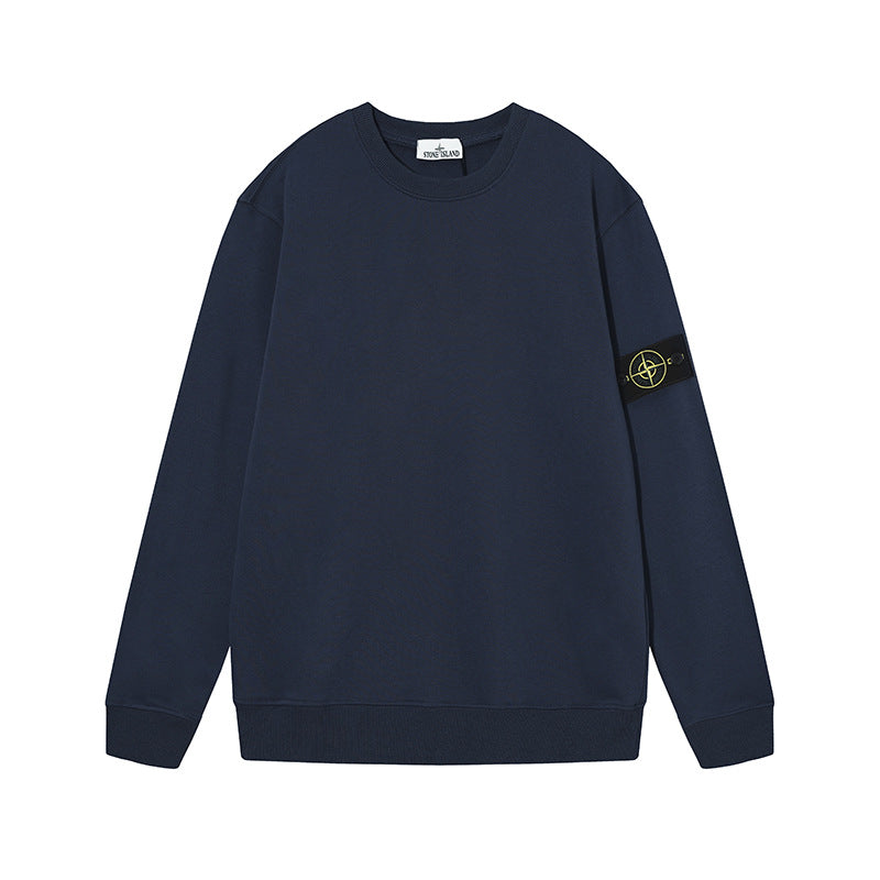 Stone Island Junior Compass Patch Crewneck Jumper