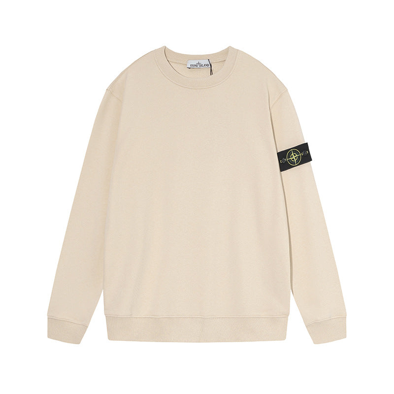 Stone Island Junior Compass Patch Crewneck Jumper
