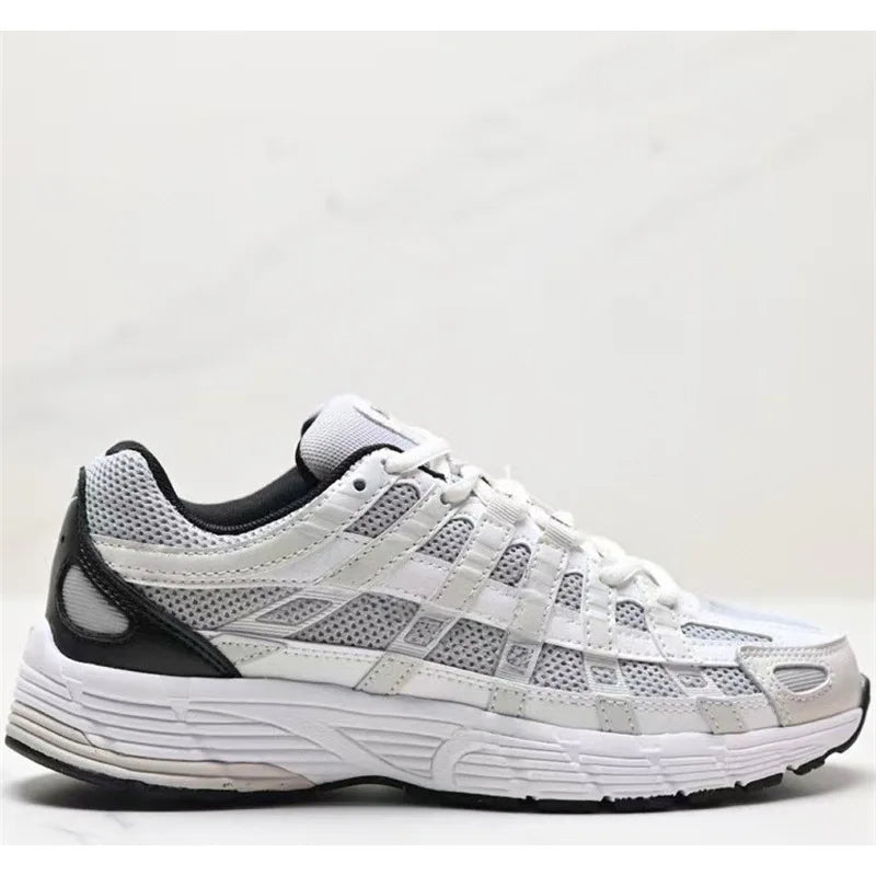 Low-Top Retro Dad Sports Shoes Unisex Breathable Running Shoes Casual Style Flat Laces PU Mesh Upper Rubber Outsole Regshow