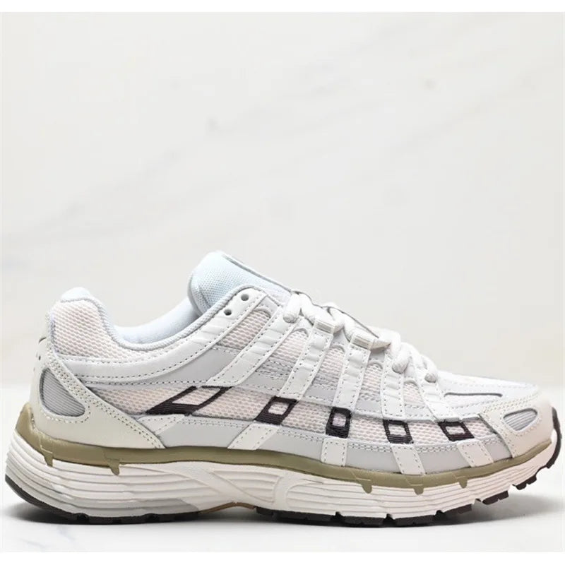 Low-Top Retro Dad Sports Shoes Unisex Breathable Running Shoes Casual Style Flat Laces PU Mesh Upper Rubber Outsole Regshow