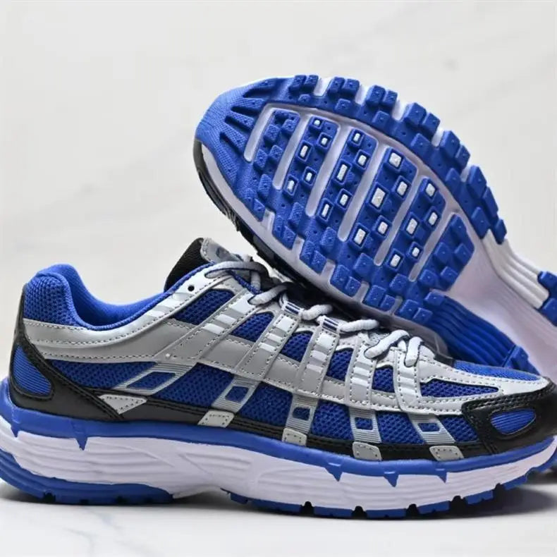 Low-Top Retro Dad Sports Shoes Unisex Breathable Running Shoes Casual Style Flat Laces PU Mesh Upper Rubber Outsole Regshow