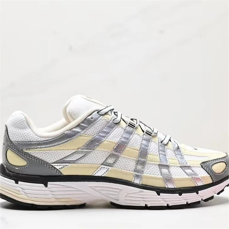 Low-Top Retro Dad Sports Shoes Unisex Breathable Running Shoes Casual Style Flat Laces PU Mesh Upper Rubber Outsole Regshow