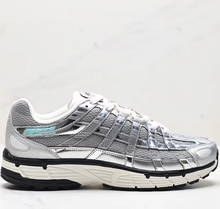 Low-Top Retro Dad Sports Shoes Unisex Breathable Running Shoes Casual Style Flat Laces PU Mesh Upper Rubber Outsole Regshow