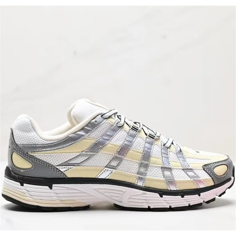 Low-Top Retro Dad Sports Shoes Unisex Breathable Running Shoes Casual Style Flat Laces PU Mesh Upper Rubber Outsole Regshow