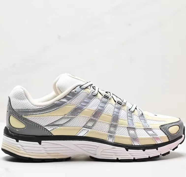 Low-Top Retro Dad Sports Shoes Unisex Breathable Running Shoes Casual Style Flat Laces PU Mesh Upper Rubber Outsole Regshow