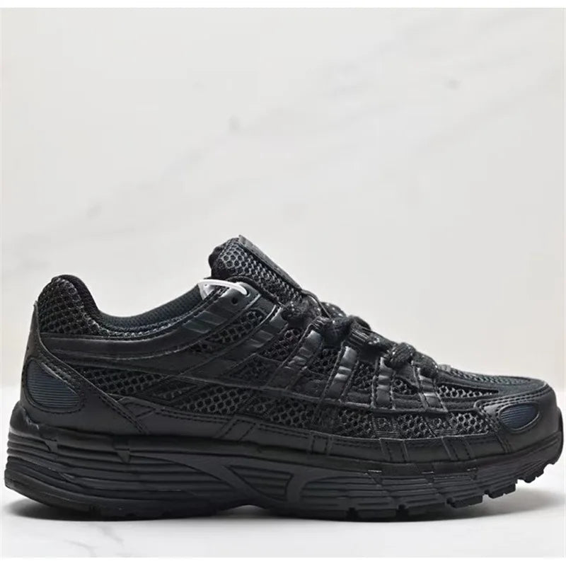 Low-Top Retro Dad Sports Shoes Unisex Breathable Running Shoes Casual Style Flat Laces PU Mesh Upper Rubber Outsole Regshow
