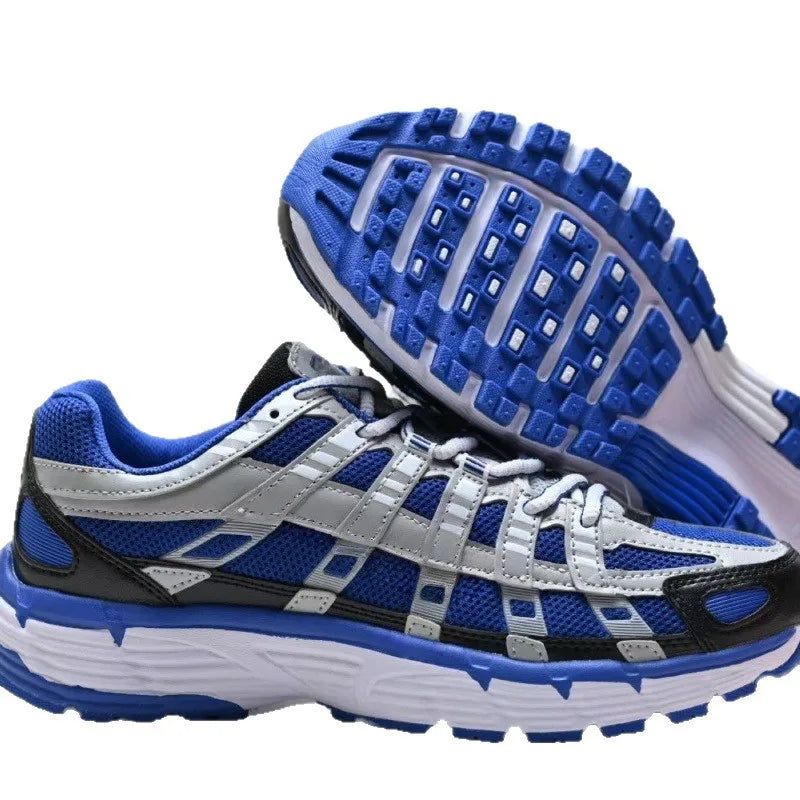 Low-Top Retro Dad Sports Shoes Unisex Breathable Running Shoes Casual Style Flat Laces PU Mesh Upper Rubber Outsole Regshow