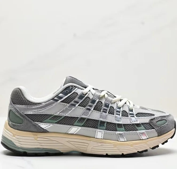 Low-Top Retro Dad Sports Shoes Unisex Breathable Running Shoes Casual Style Flat Laces PU Mesh Upper Rubber Outsole Regshow