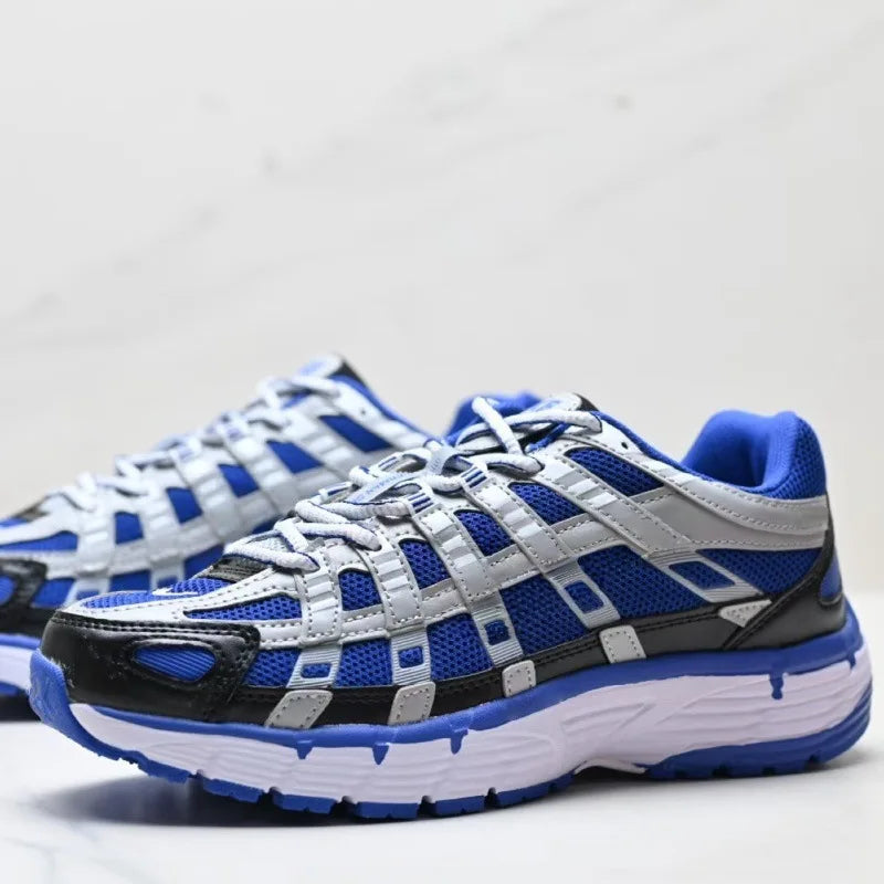 Low-Top Retro Dad Sports Shoes Unisex Breathable Running Shoes Casual Style Flat Laces PU Mesh Upper Rubber Outsole Regshow