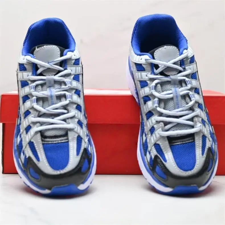 Low-Top Retro Dad Sports Shoes Unisex Breathable Running Shoes Casual Style Flat Laces PU Mesh Upper Rubber Outsole Regshow