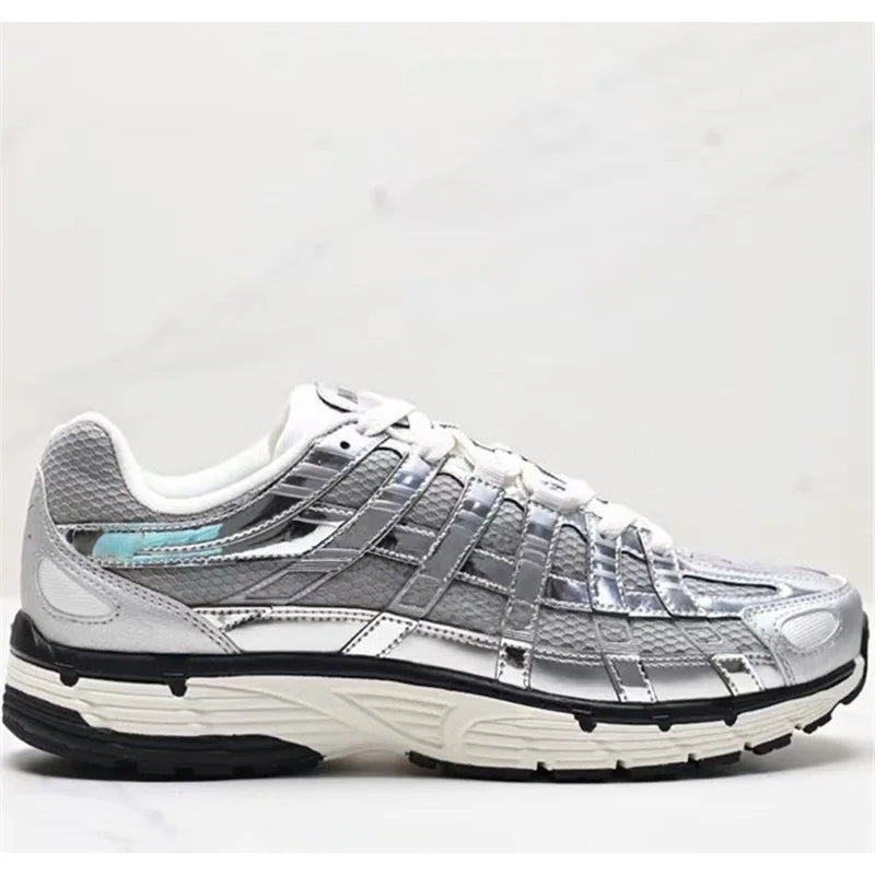 Low-Top Retro Dad Sports Shoes Unisex Breathable Running Shoes Casual Style Flat Laces PU Mesh Upper Rubber Outsole Regshow